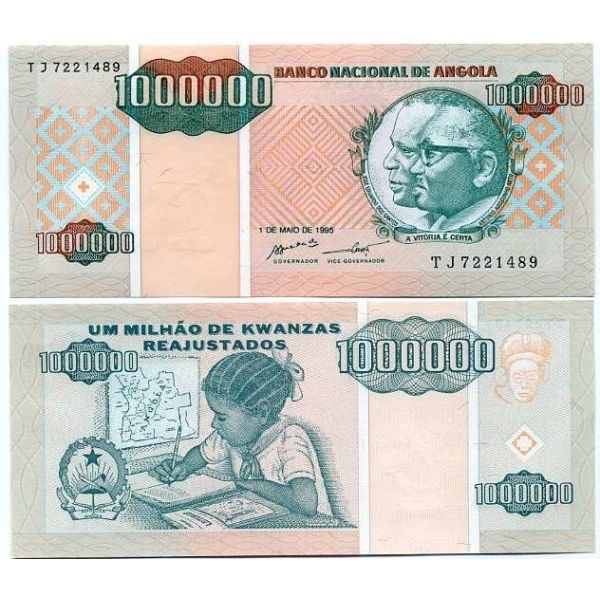 Angola 100 Kwanzas Banknote UNC, Foreign World Banknotes Collection Paper Money.-gifts for him. Paper Money