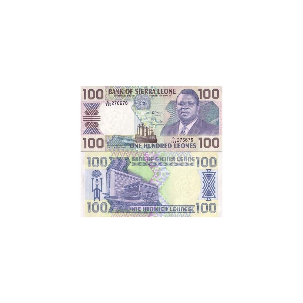 Billet de banque Sierra Leone Pk N° 18 - 100 Leones