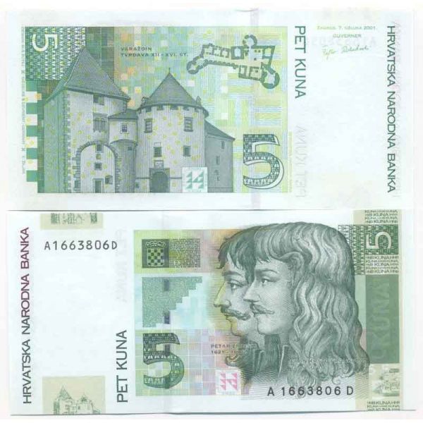Details about   Croatia 20 Kuna 7-3-2001 Pick 39.a UNC Uncirculated Banknote 