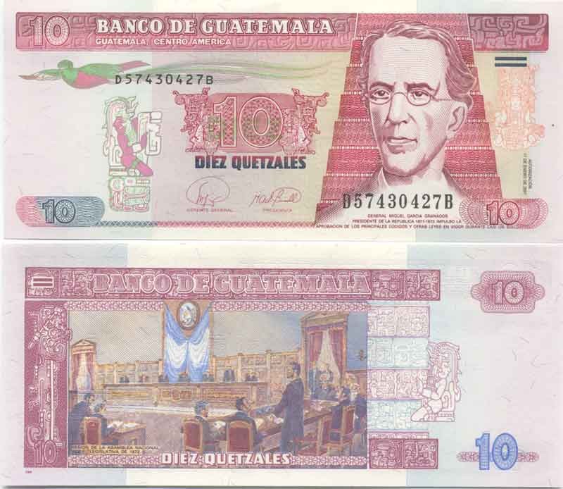  Colección Billetes Guatemala Pick número
