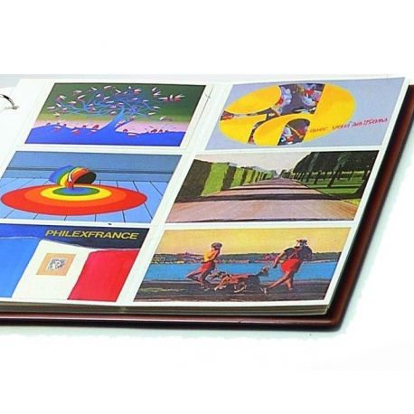 Set: Album cartes postales SRS avec 20 feuilles de classement et