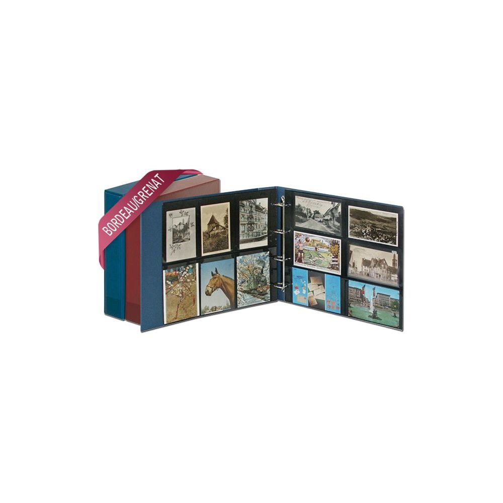 Album pour cartes postales «Postcard» LOTOS Vert Lindner 5800-G avec 50 feuilles 