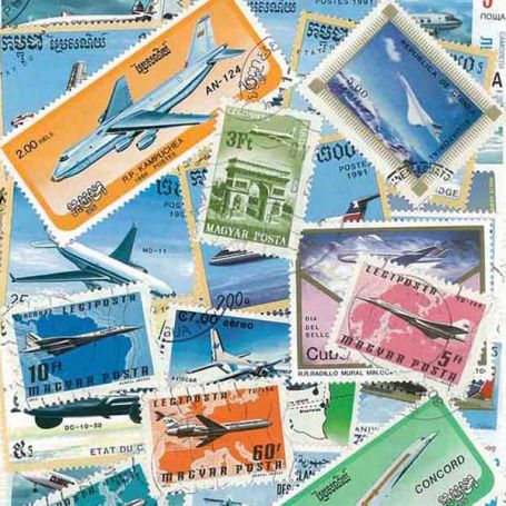 Timbres de collection Avions De Ligne oblitérés timbres Avions