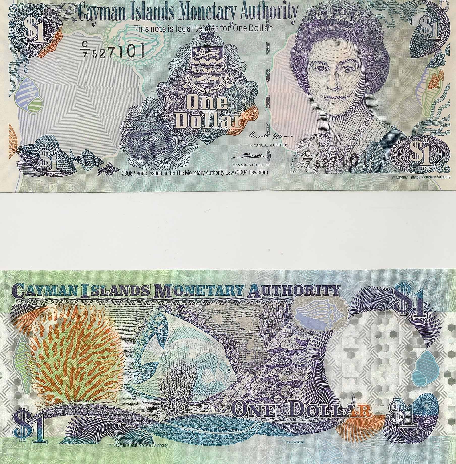 Pick 33c Kaimaninseln/Cayman Islands 1 Dollar 2006 UNC 8129541vvv 