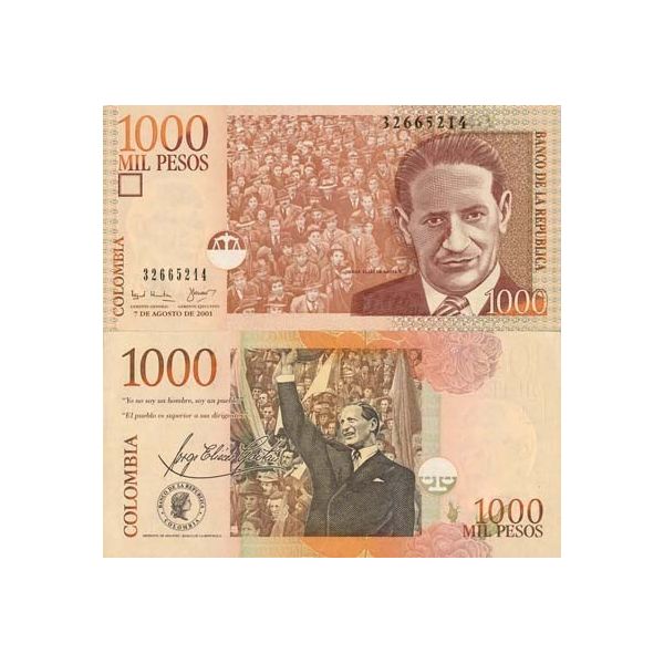 Colombia 1000 Pesos 2011 UNC 