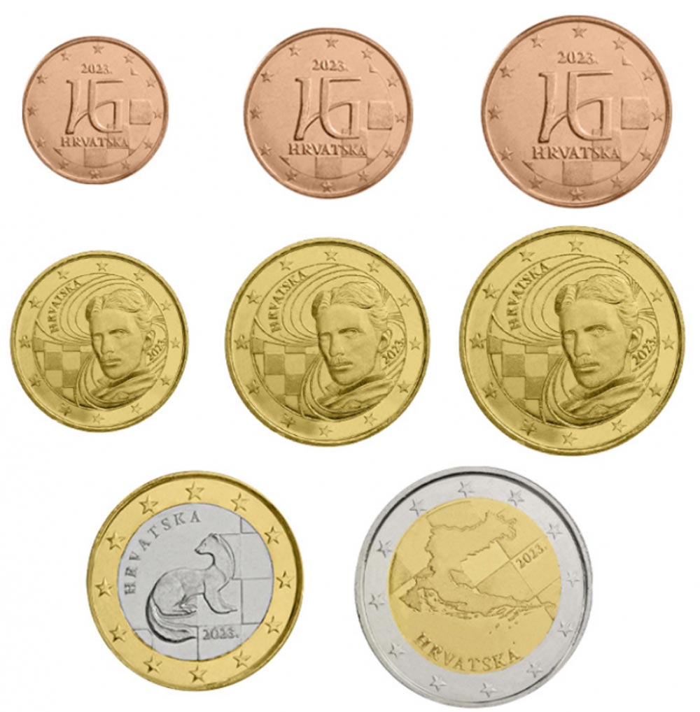Série complète de 8 pièces Euro de Croatie 2023 - La Maison du  Collectionneur